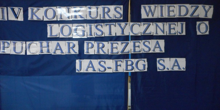 V Konkurs Wiedzy Logistycznej o Puchar Prezesa JAS-FBG S.A.